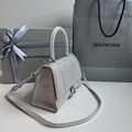            Hourglass XS crystal-embellished handbag Hourglass diamond tote 3