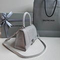 Balenciaga Hourglass XS crystal-embellished handbag Hourglass diamond tote