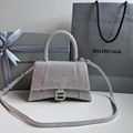 Balenciaga Hourglass XS crystal-embellished handbag Hourglass diamond tote