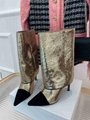 Balmain Sequin Mid Calf Boots Black Fashion Balmain ankle boots 9