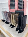 Balmain Sequin Mid Calf Boots Black Fashion Balmain ankle boots