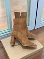 GIANVITO ROSSI Rolling 85 suede ankle boots brown women heel boots 