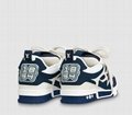 Louis Vuitton Monogram Flower Skate Sneaker Men LV Navy Blue shoes