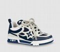               Monogram Flower Skate Sneaker Men     avy Blue shoes