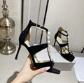 JIMMY CHOO Aura caged satin sandals Women pearls open toe heels