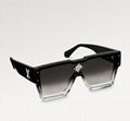 Louis Vuitton Sunglasses Cyclone Black LV oversized eyewears 