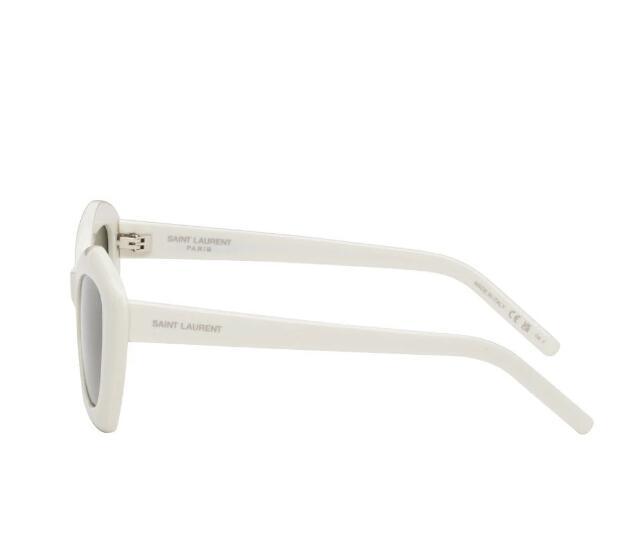 SAINT LAURENT Off-White SL 68 Sunglasses Cat-eye acetate-frame sunglasses 4