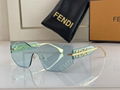 Fendi Fendigraphy yellow shield sunglasses Women fashion eyewears