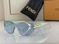 Fendi Fendigraphy yellow shield sunglasses Women fashion eyewears