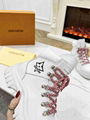 Louis Vuitton RUBY FLAT RANGER White LV Calf leather shoes lace up sneaker boots