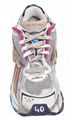            Runner Track Multicolor Distressed Mesh and Rubber Sneakers 2