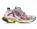 Balenciaga Runner Track Multicolor Distressed Mesh and Rubber Sneakers