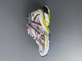            Runner Track Multicolor Distressed Mesh and Rubber Sneakers 10