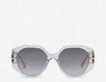 Fendi Fendigraphy Transparent grey acetate sunglasses Women oversized eyewears