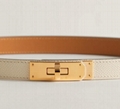 Hermes Kelly Pocket 18 belt leather calfskin with gold plated Kelly buckle belts