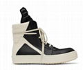 RICK OWENS Geobasket leather high-top