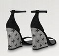 Louis Vuitton Appeal Wedge mule LV glittering rhinestones Sandals
