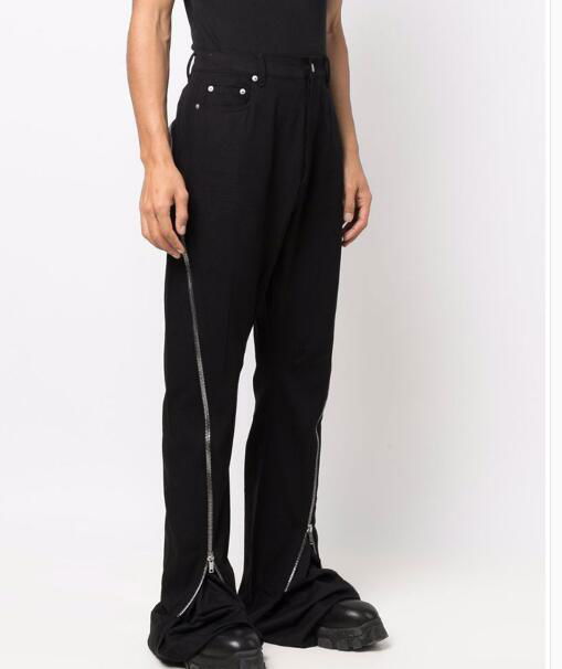 RICK OWENS Bolan Banana Trousers Black RICK OWEN high waisted slim-fit 5-pocket 