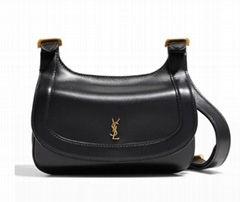 SAINT LAURENT Charlie Small     Calfskin Crossbody Bag     shoulder bag