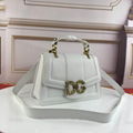 Dolce & Gabbana Dg Amore Bag In Calfskin In Green women chain shoulder bag 