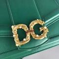 Dolce & Gabbana Dg Amore Bag In Calfskin In Green women chain shoulder bag 