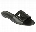 DOLCE & GABBANA DG MILLENNIALS SLIDES WOMEN LEATHER SLIPPER 