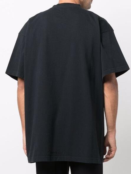            THE SIMPSONS-PRINT T-SHIRT BLACK Men oversized cotton t-shirt 4