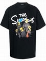 BALENCIAGA THE SIMPSONS-PRINT T-SHIRT BLACK Men oversized cotton t-shirt