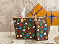               polka dot bag LVxYK Neverfull MM tote 1