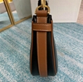        Medium Ava Strap Bag in smooth Calfskin Tan Women        shoulder bag  12