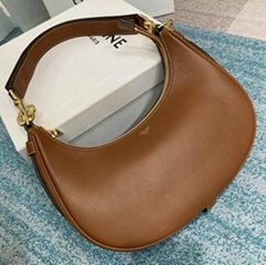        Medium Ava Strap Bag in smooth Calfskin Tan Women        shoulder bag 