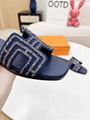        Oran Sandal Prussian Blue Suede Goatskin Ladies Slides sandals  2
