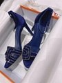        Oran Sandal Prussian Blue Suede Goatskin Ladies Slides sandals  15