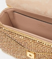 Valentino One Stud embellished shoulder bag Valentino crystals gold chain bag 