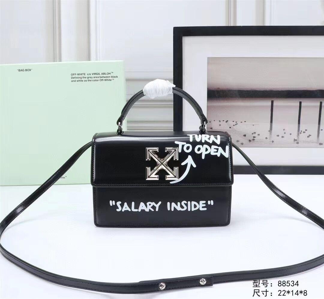 Off-White Jitney 1.4 Top Handle Quote Tote Fashion shoulder bag  2