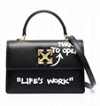 Off-White Jitney 1.4 Top Handle Quote Tote Fashion shoulder bag  1