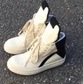 Rick Owens Geobasket Two-Tone Leather High-Top Sneakers Platform Casual Boots   8