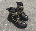 Rick Owens Pentagram Design Boots Men Leather Hiking Boot Leather Boots 6