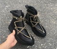 Rick Owens Pentagram Design Boots Men Leather Hiking Boot Leather Boots 1