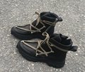 Rick Owens Pentagram Design Boots Men Leather Hiking Boot Leather Boots 8