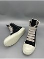 Rick Owens Jumbo Laces Sneaker for Men Genuine Leather Boots Retro Board Trend  18
