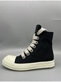 Rick Owens Jumbo Laces Sneaker for Men Genuine Leather Boots Retro Board Trend  19