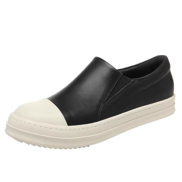 RICK OWENS DRKSHDW BOAT SNEAKER Contrasting Toe Teather Slip On Sneakers 4