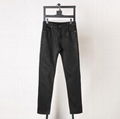 Rick Owens Men Classic High Street Slim Fit Basic Long Denim Wax Trousers Men 6