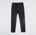 Rick Owens Men Classic High Street Slim Fit Basic Long Denim Wax Trousers Men 7