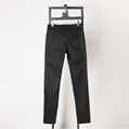 Rick Owens Men Classic High Street Slim Fit Basic Long Denim Wax Trousers Men 5