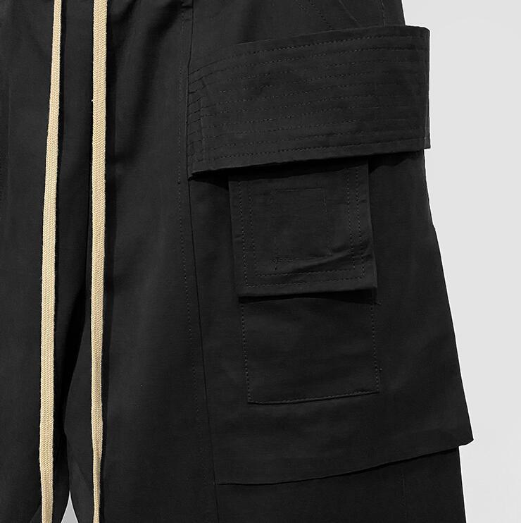 Rick Owens Men DRKSHDW Strobe Creatch Cropped Cargo Jersey Trousers 4