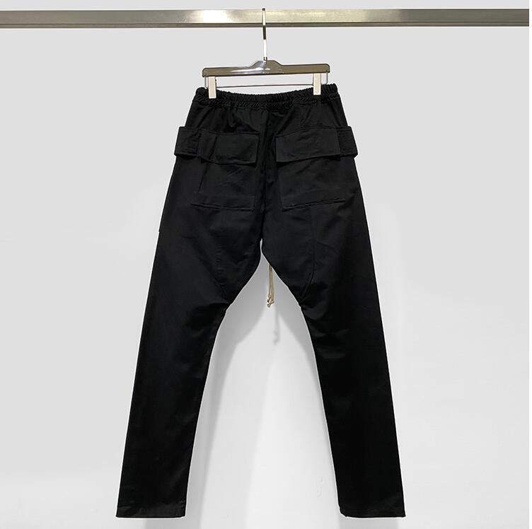 Rick Owens Men DRKSHDW Strobe Creatch Cropped Cargo Jersey Trousers 2