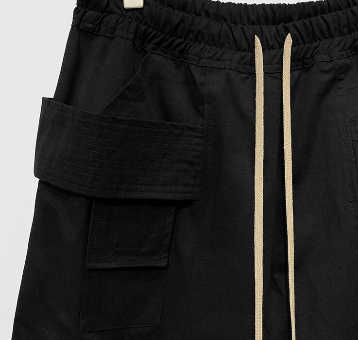 Rick Owens Men DRKSHDW Strobe Creatch Cropped Cargo Jersey Trousers 5