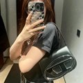Diesel 1DR Shoulder Bag Nappa Leather Flap bag Cheap Women Saddle Clutch